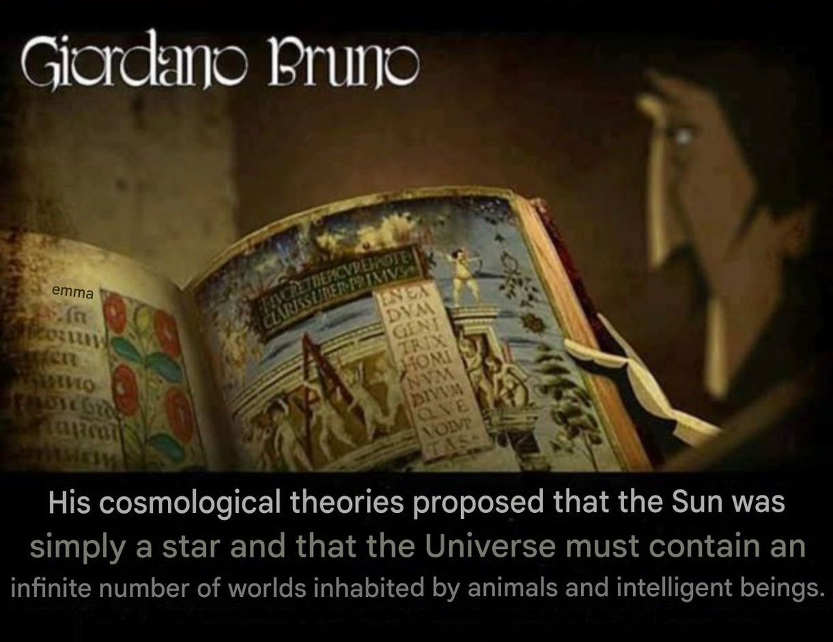 And for this statement he was condemned to die at the stake. 🙄😞