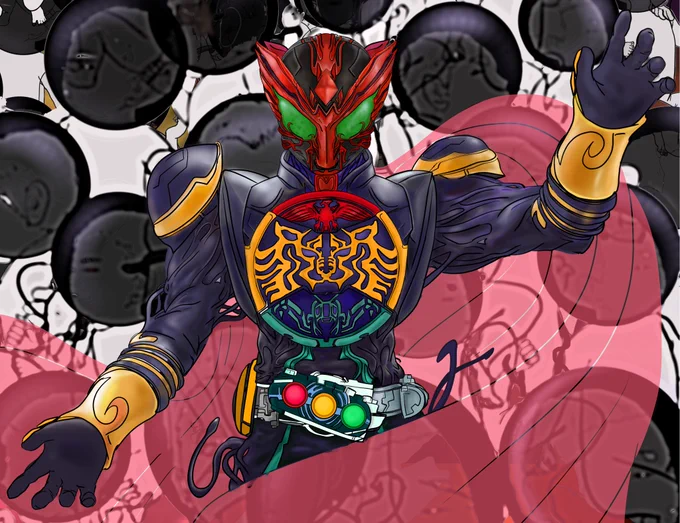 #お前が描いた特撮絵を見せろ 仮面ライダーオーズの世界 #火野映司は異世界で生きていた件