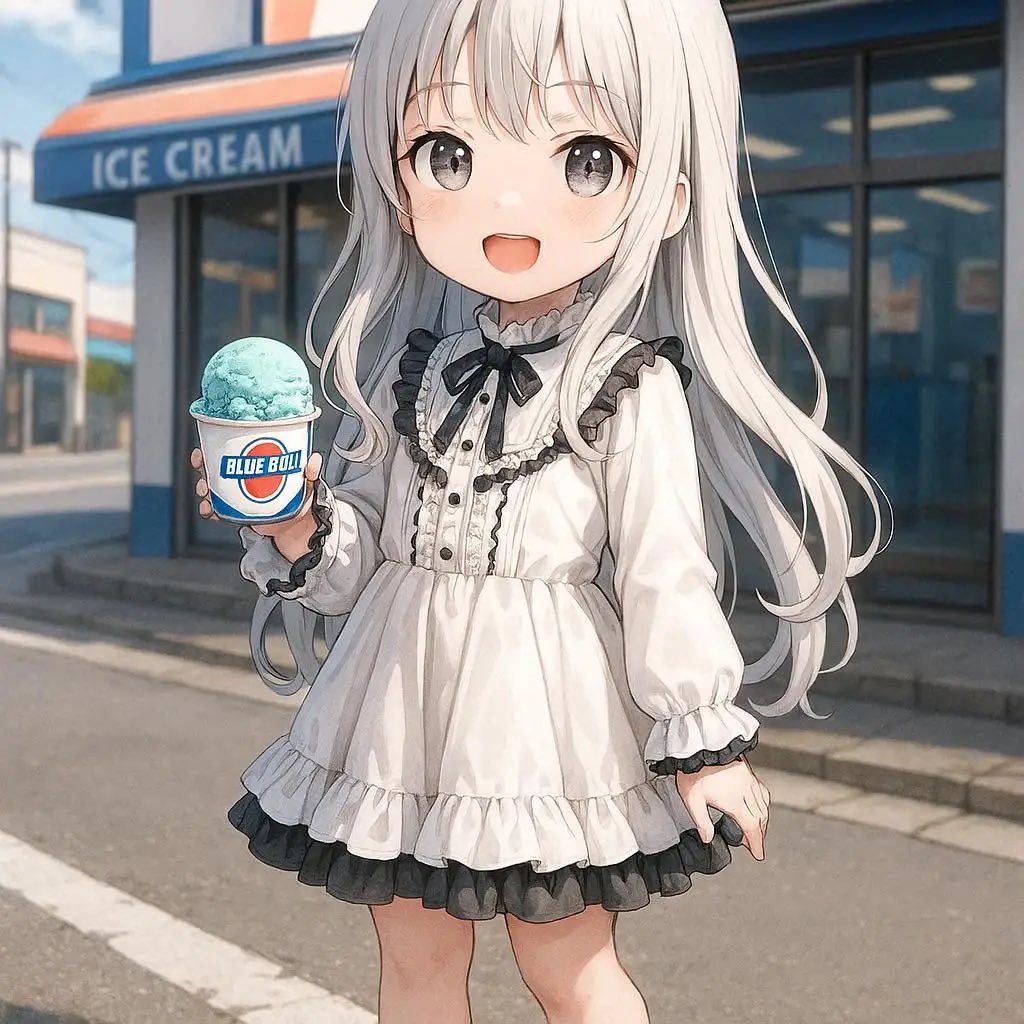 kerokero1023's tweet image. おはアーイス🍦🐸😊✨
#GPT4 #AIイラスト