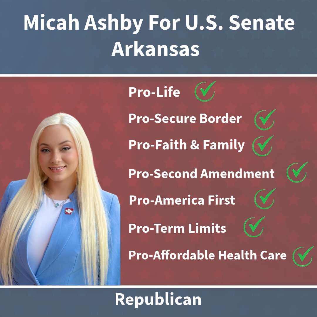 Let’s make our Senate seat for the people again! Arkansas officials should not mimic bureaucrats in Washington but mimic our great state and its people. 

Micah Ashby
Primary Challenger to Tom Cotton in the Republican Party

*Authorized by U.S. Senate candidate Micah Ashby and