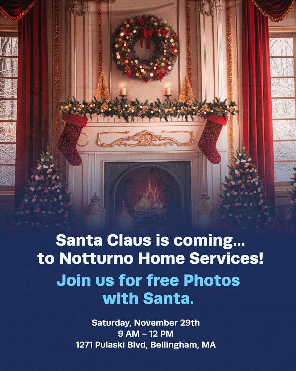 NotturnoHome's tweet image. Join us at our Free Photos with Santa event to get a picture-perfect digital photo of your child, just in time to mail out Christmas Cards. Let us know you're coming by visiting our Eventbrite link in bio ☝️ 🎅 📷 

#CompleteHomeComfortCompany #NotturnoHomeServices #bellinghamma