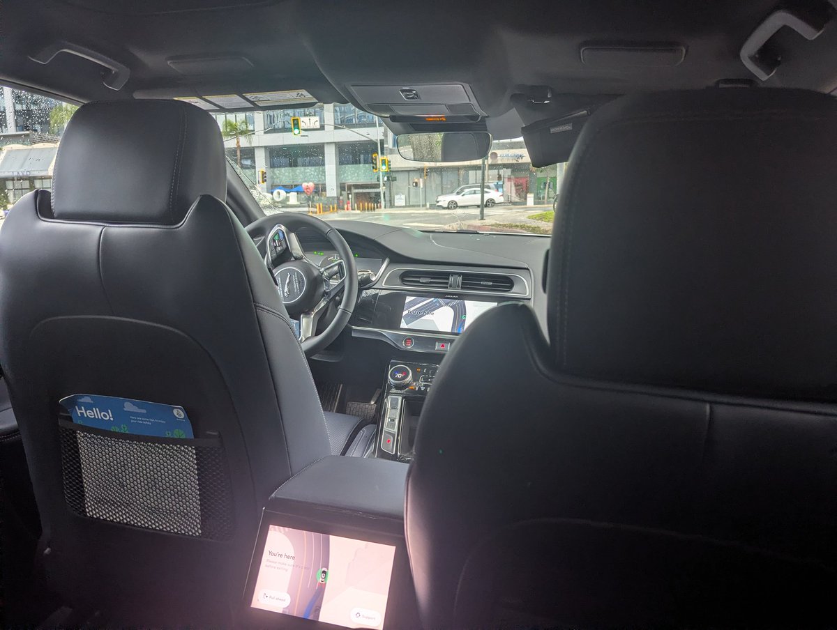 Rode in a Waymo today

Felt surreally similar to the Delamain taxi service from Cyberpunk

Haven't really felt a sci-fi + reality blend like that before