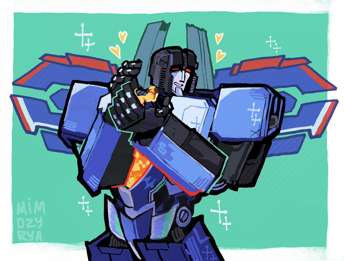 mim0zyrya's tweet image. Thundercracker with his sweetest, most charming and best dog in the world
#Transformers #thundercracker