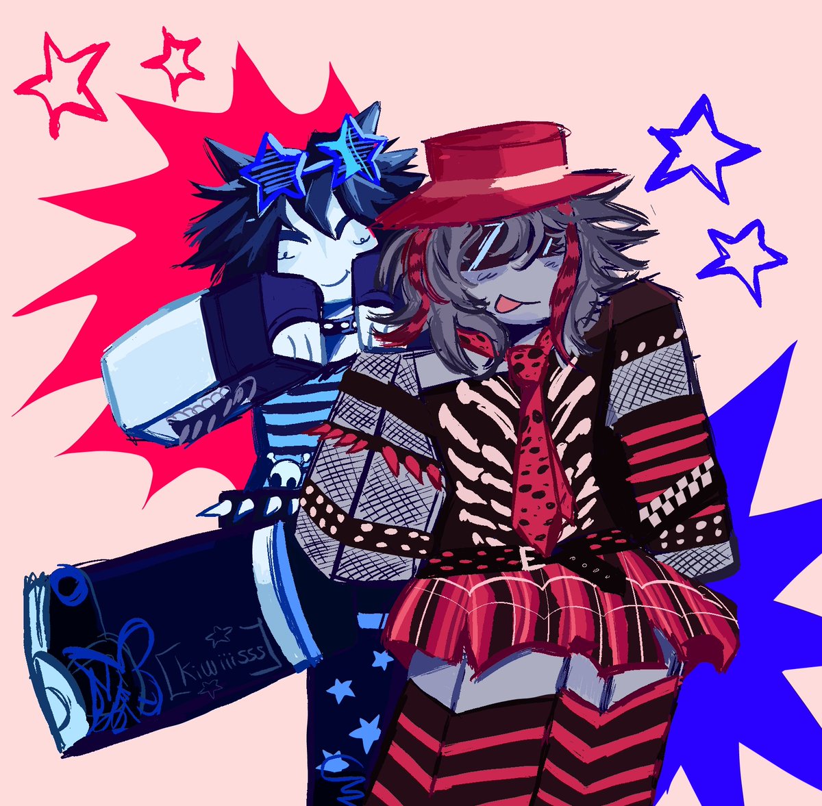 tt_ttuumm's tweet image. Two time + Chance! I rly liked drawing this #Forsaken #forsakenroblox