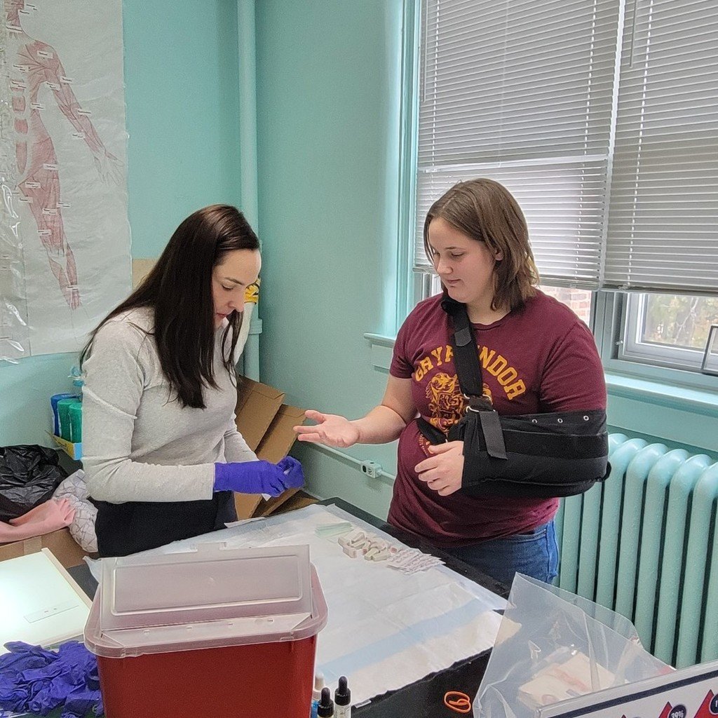 Impact Life Blood Center of IL visited students in Bio 2 today. Students learned about the different types and who could give/receive. Very informative day!