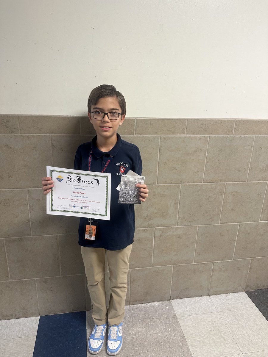 hernandezjh123's tweet image. Congrats again to our 1st place winner for the ACS Illustrated Poem contest! So proud of you! @MiamiLakesK8 @MDCPSSci @MDCPSSTEAM