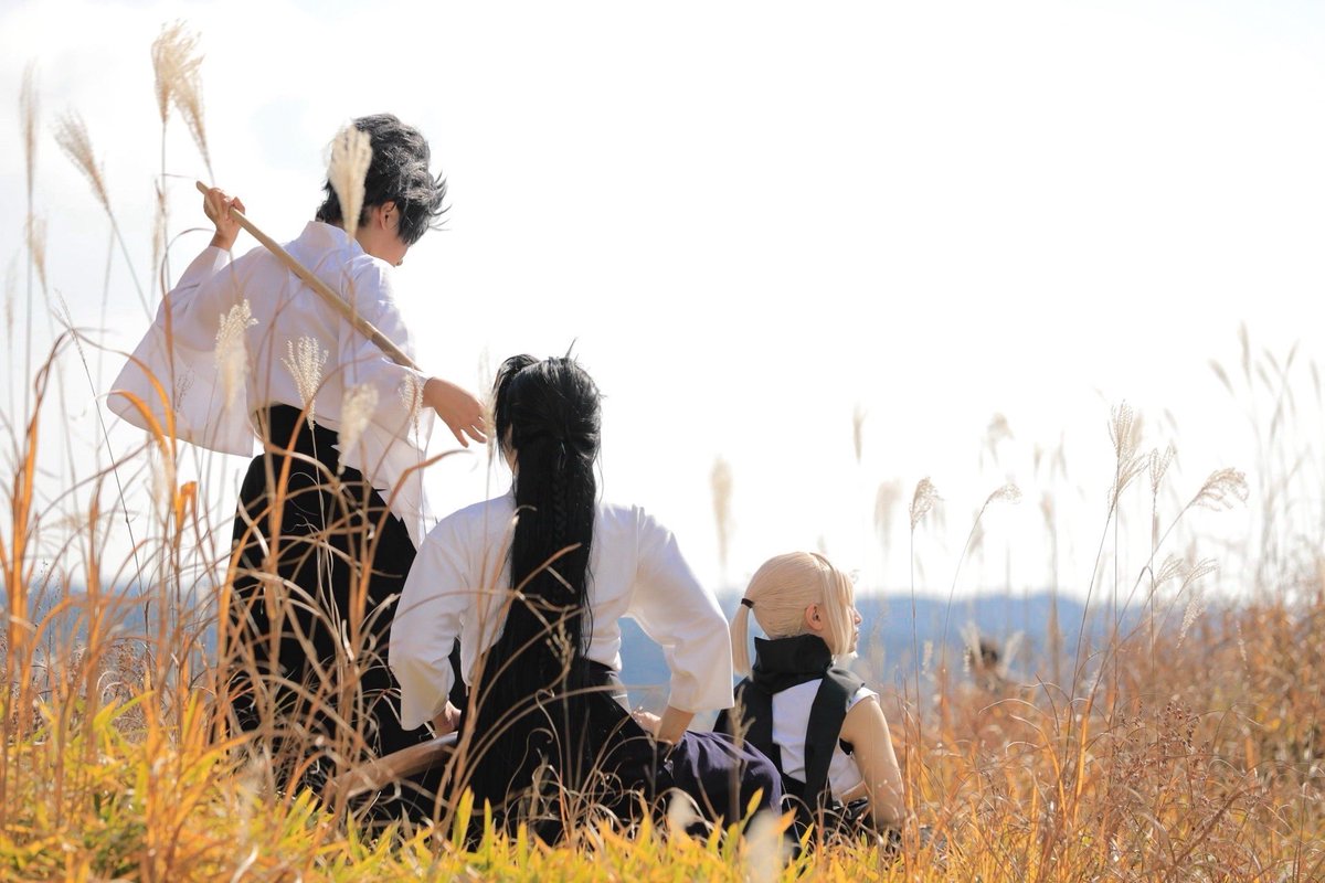 【Cosplay*/FGO】捏造⚠️

あぁ、また飛び込もう
歳と総司と、三人で

📷：sigh（<a href="/sigh_photo/">sigh🐇</a>）
歳：安積
総司：える氏
勇：きょん