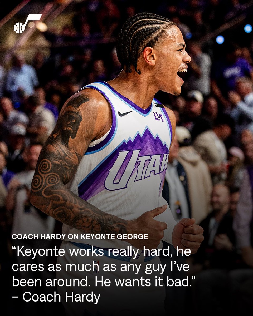 utahjazz's tweet image. key was locked in all summer long and the hard work is paying off 💜🔑

#TakeNote