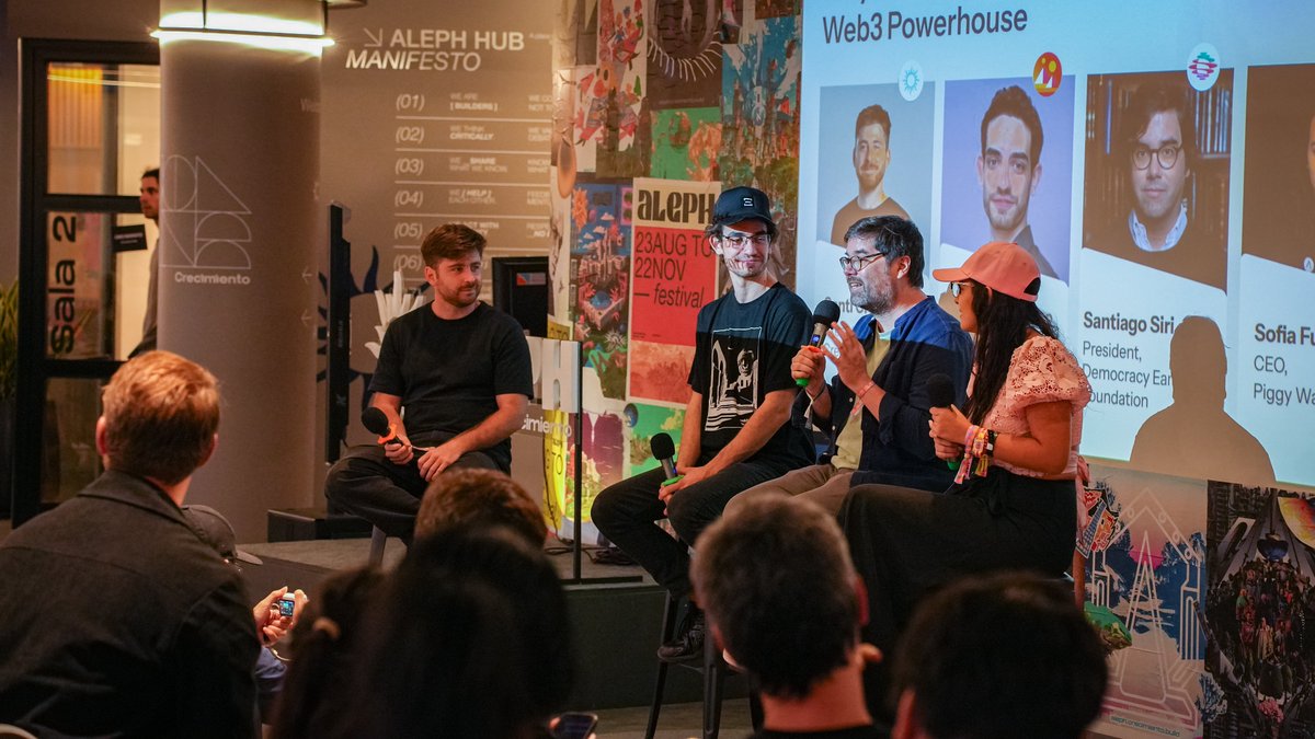 STARTUP WORLD CUP NIGHT!

<a href="/Simonpuebla_/">Simo</a> and <a href="/domschwenter/">Dominic | Lisk</a> took the stage to kick off the SWC Night by <a href="/LiskHQ/">Lisk</a>.

The opening was followed by a panel discussion featuring <a href="/santisiri/">santi</a>, <a href="/eordano/">Esteban Ordano ⚡️</a>, <a href="/PiggySofi/">Sofia | 📍 Devconnect 🇦🇷</a>, and <a href="/scristobal94/">Santi Cristobal 🐽🇦🇷</a> on why LATAM is emerging as the next Web3 powerhouse.