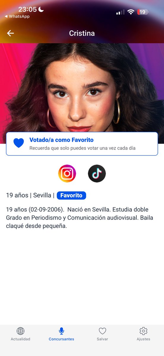 tumayohater's tweet image. yo solo digo que cristina fue la primera favorita y tiene que ser la ÚLTIMA  @isaasanchezz03  tu que dices ? 
#OTGala9