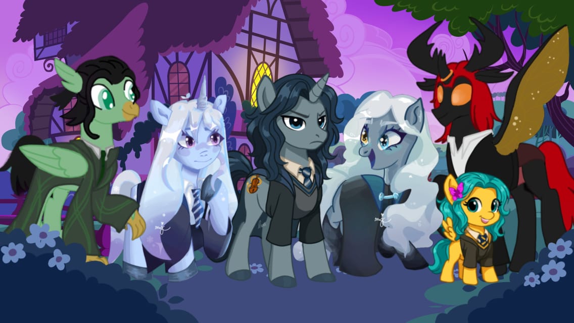 Nuevamente junto a <a href="/yosoyliar_/">✨Liar✨</a> y <a href="/mjlovie_/">mj.</a>  se dibujaron los personajes de <a href="/CLCTecno/">CLC Tecno</a>,<a href="/FaarDaay/">FaarDay</a>, <a href="/SoruSan2/">SoruSan</a> , <a href="/MishellTwitch/">Mishell Gomez🎮</a> , <a href="/DalizerD/">DalizerD</a>  y <a href="/ArikaFD/">𝐚𝐫𝐢⁷ 🐣 🇻🇪 Jikook ex-military wife💜</a> de academia arcana en versión pony :D
Sabrina y Mishell by: <a href="/mjlovie_/">mj.</a> 
Ly y Arika by: <a href="/yosoyliar_/">✨Liar✨</a>