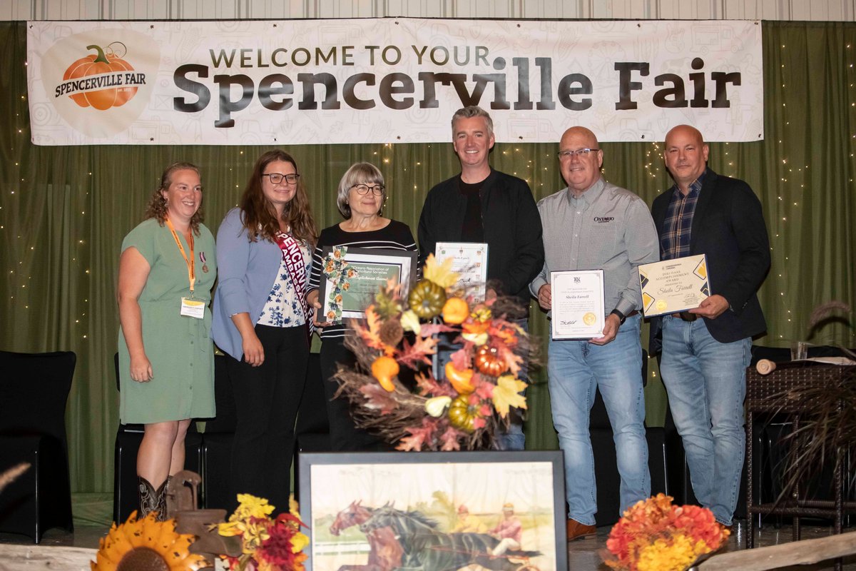 Looking back at our 170th Spencerville Fair with pride! 

Huge congratulations to our OAAS volunteer award recipients: Sheila Bush, Sheila Farrell, Mike Mills &amp; Macy Prosser 👏

Plus—we unveiled our community-built Adirondack Chair! 🪑
More: spencervillefair.ca/adirondack-cha…