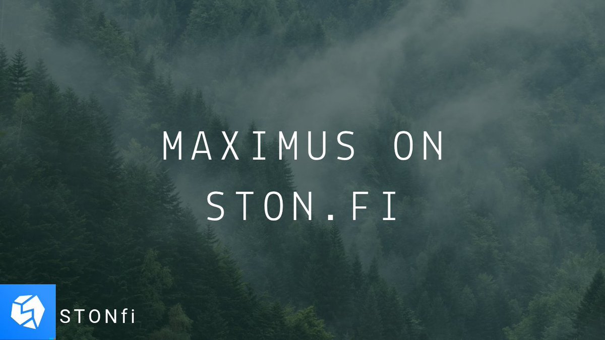 Guyfromwebthr3's tweet image. 🔥 STON.fi is where TON’s loudest tokens actually move, and $MAXIMUS is a perfect example.

The token climbed into the TOP 5 of MemeRepublic’s leaderboard because it lives on a DEX built for speed.