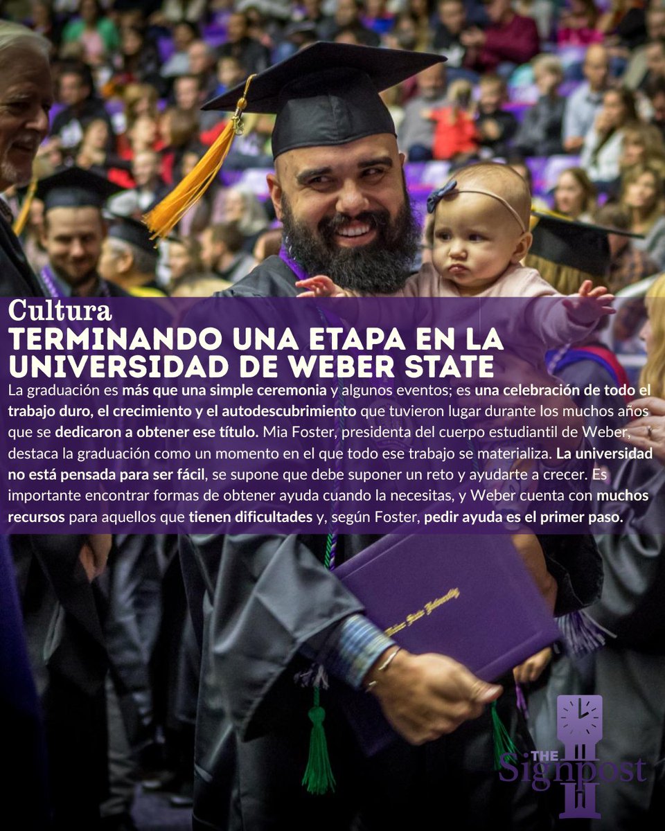 WSUSignpost's tweet image. ⬆️ Read the whole story on our website, the link can be found in our bio!

✍️: Skylar Wolfe | Culture Reporter, the Signpost
✍️: Victoria Hernandez | Translation Editor, the Signpost
📸: Weber State University

#Thesignpost #Weberstate #Commencement #Graduation