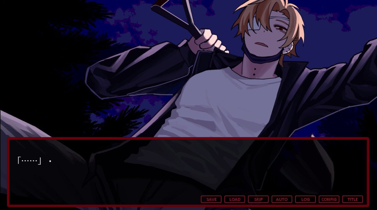 stylishtrash's tweet image. 【🥩DevourMyLove ver1.0.0リリース🥩】
デカくて怖くて優しい肉屋のお兄さんに告白して振られ、それでも告白し続けて、彼のことをもっと知ろう、という恋愛ホラーアドベンチャーゲームです。 
・主人公は名前と一人称変更できます。性別描写なし。
・プレイ時間約9時間（全ルート回収）です。