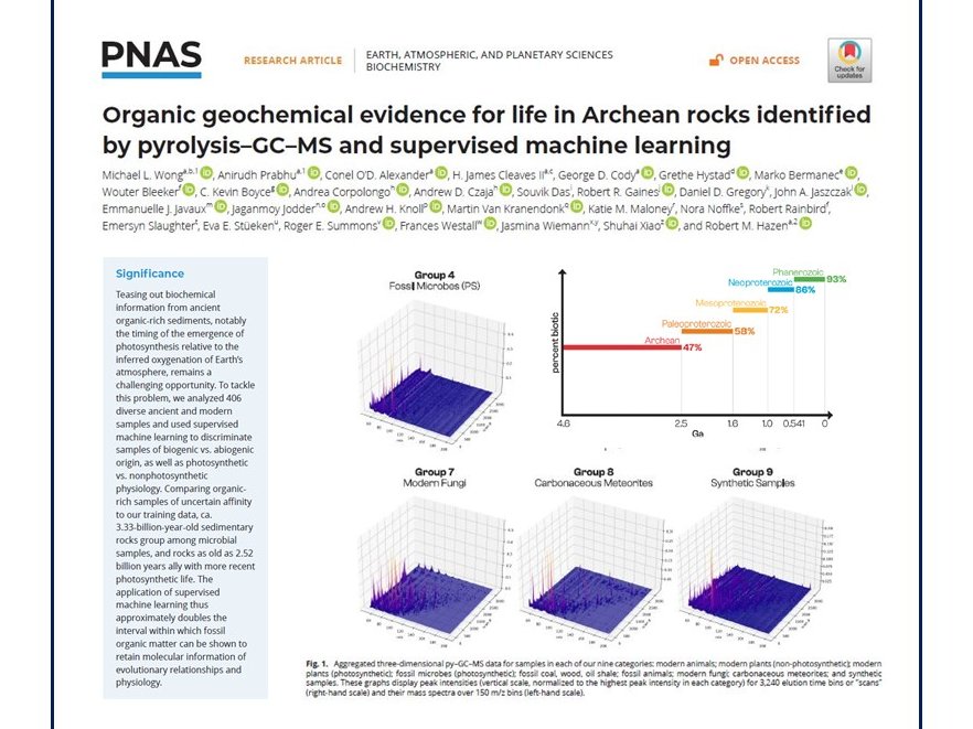 jasmina_wiemann's tweet image. I&apos;m delighted to share the latest publication involving my lab - out now in PNAS:

Geochemists &amp;amp; Paleontologists across the globe joined forces to confirm the preservation of molecular #biosignatures in #fossil organic matter - and explore signals associated with photosynthesis.