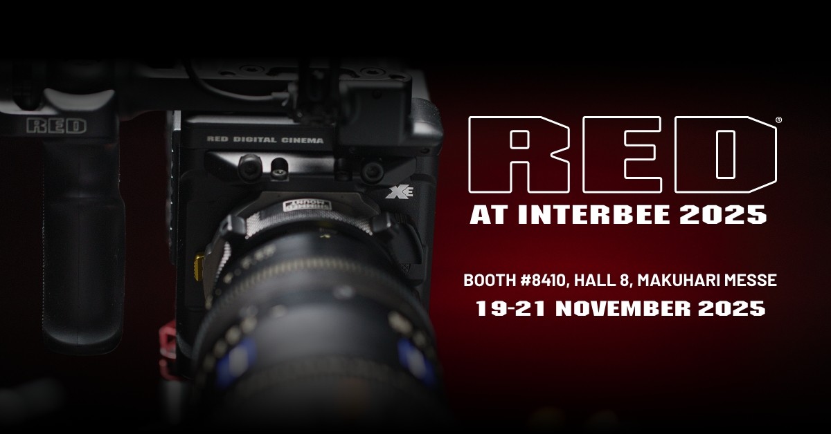 RED_Cinema's tweet image. At InterBEE 2025, explore the latest RED technology, including the recently launched V-RAPTOR XE, alongside advanced tools for cinematic broadcast, HDR workflows and high-speed slow-motion capture.

19–21 Nov 2025 | Booth #8410 – Hall 8, Makuhari Messe