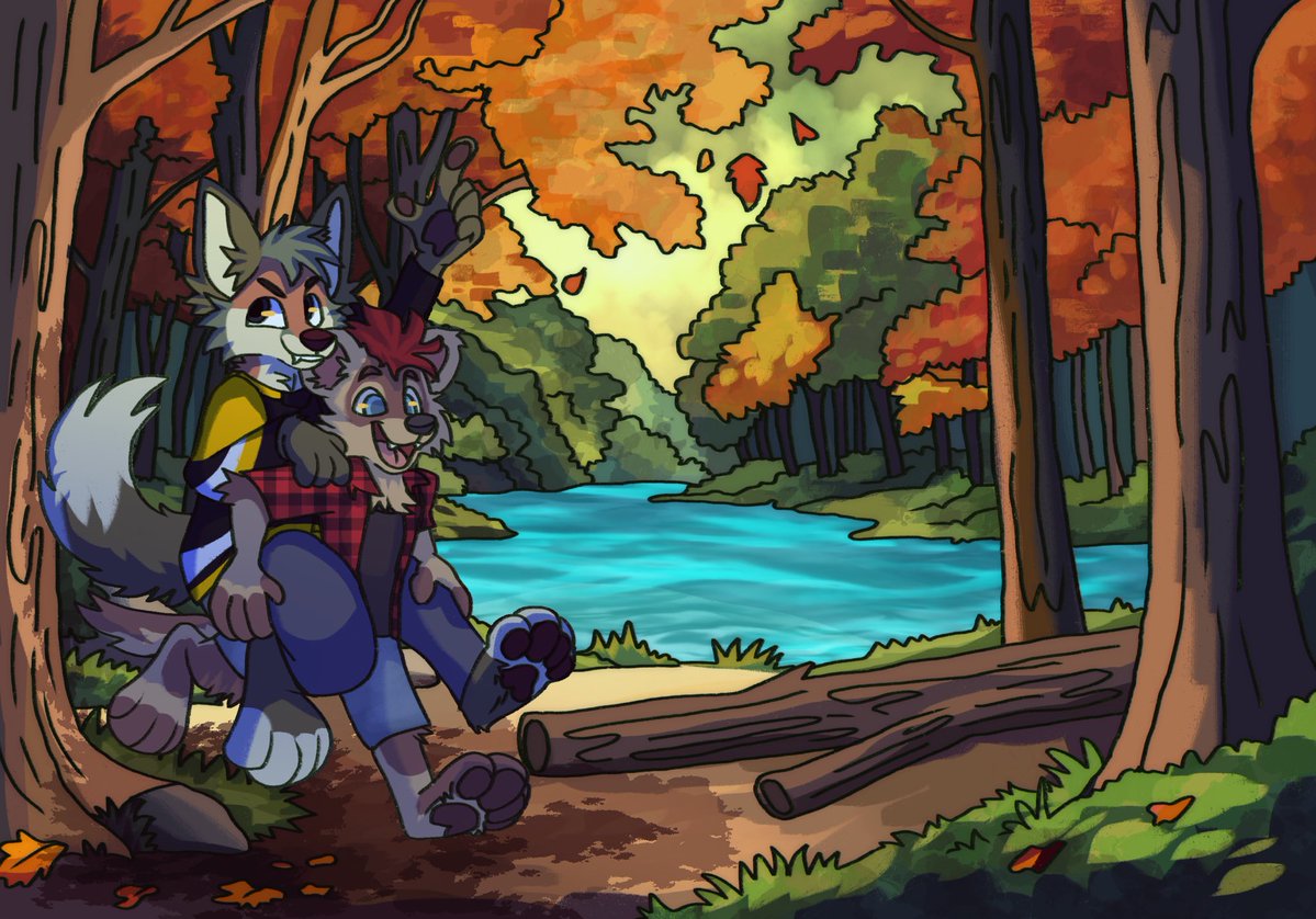 nothing like a piggyback thru the woods