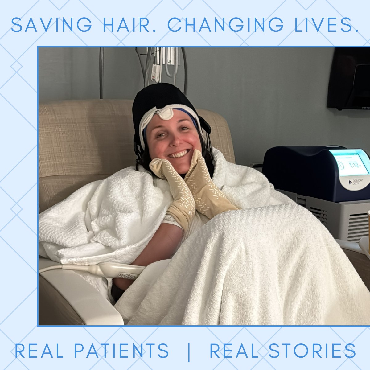 DigniCap's tweet image. “We lose a lot with #cancer, and I felt if I had control over at least one thing like preserving my hair, I should do it. I followed the care instructions and had no shedding during my treatment.” - Jennifer, NY

More of her story at dignicap.com/patient-stories

#scalpcooling #chemo