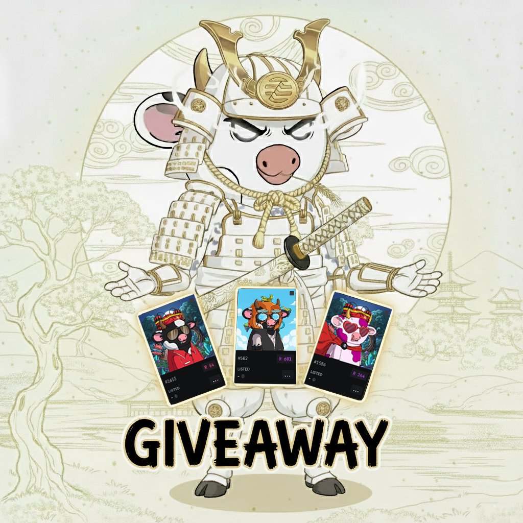 🎉 Giveaway: 3 <a href="/BoviniaX/">Bovinia</a>  NFTs 🎉

How to join:
➤ Follow <a href="/Ghosterx4x/">Ghost.apt🌐</a>  and <a href="/BoviniaX/">Bovinia</a> 
➤ RT this post
➤ Tag 3 friends + comment your $APT wallet address

Why Bovinia NFT?

Super easy to use:
 Stake → Earn Points → Convert Points to Raffle Tickets → Join Raffles → Win NFTs