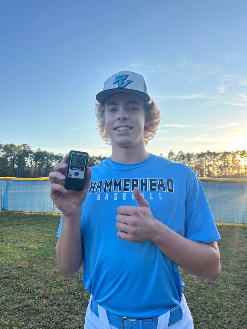 maxhakel_'s tweet photo. I hit 90 mph in my bullpen today. I want to thank @ArmoryFlorida and @k_pickett11 for helping me get to this milestone. More still to come! https://t.co/CvcjoJgN1x