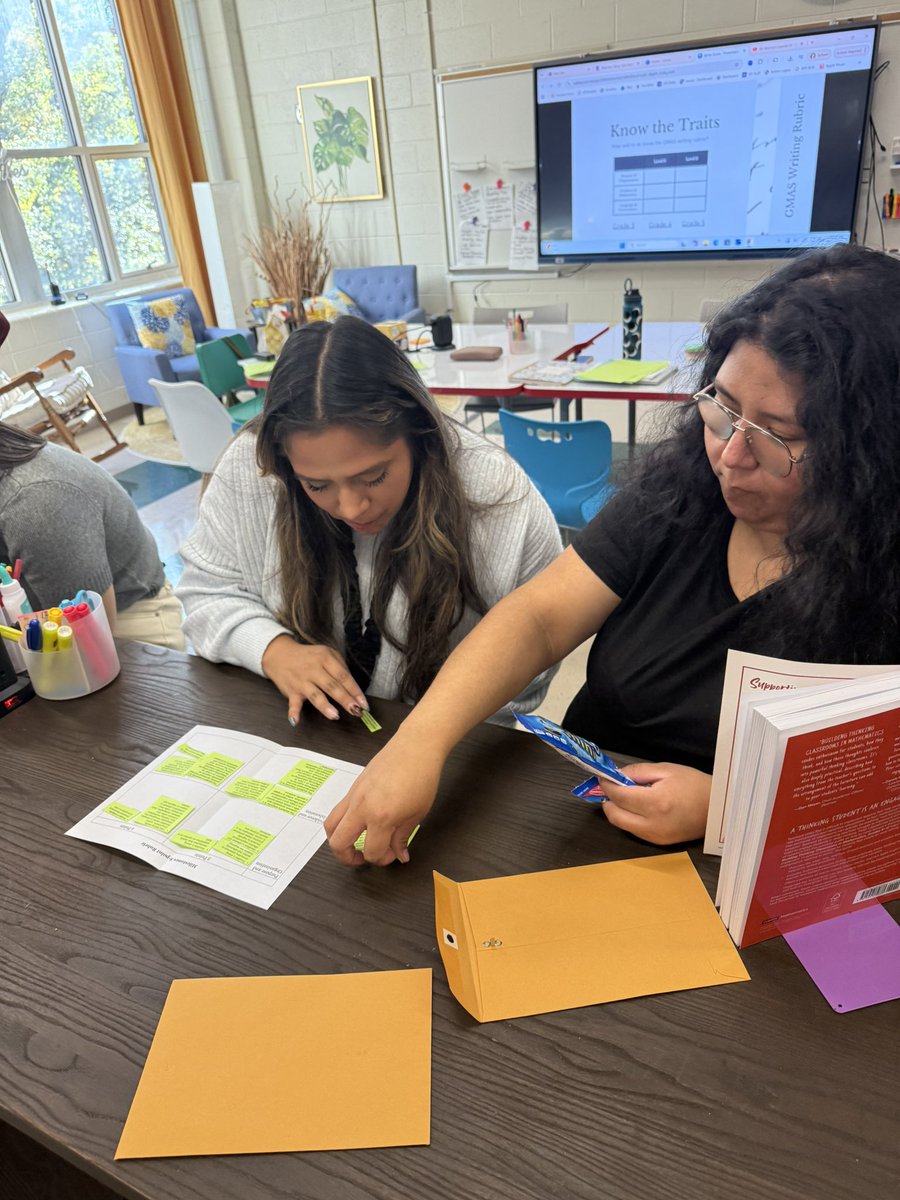 _HStephenson_'s tweet image. Today’s Extended Learning Day was a win. Teachers used Write Score data to plan learning. We defronted the learning environment with an engaging opener and built vocabulary knowledge with a vertical learning activity that sparked conversation. #BuildingThinkingClassrooms