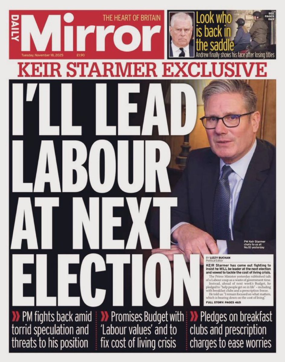 Keir Starmer must be the only person left in the UK who believes this. 😂