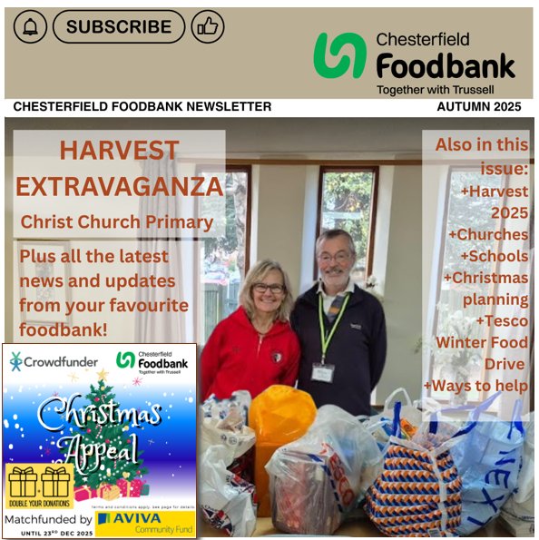 Chesterfield Foodbank Newsletter Autumn 2025 is out now! chesterfield.foodbank.org.uk/wp-content/upl…