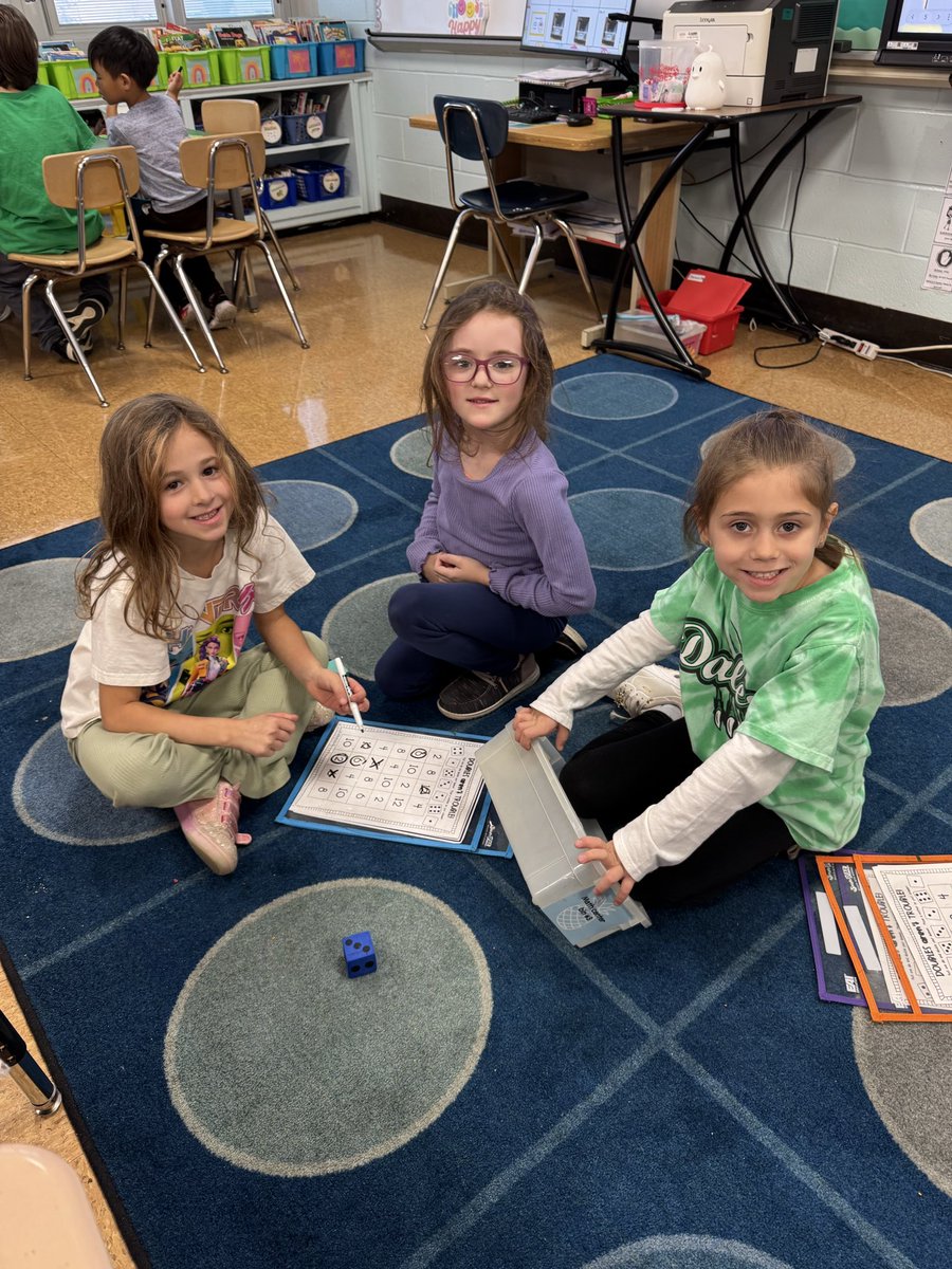 Working hard during math centers on our fluency facts and adding three numbers! <a href="/SEM_Dalers/">SEM Dalers</a>