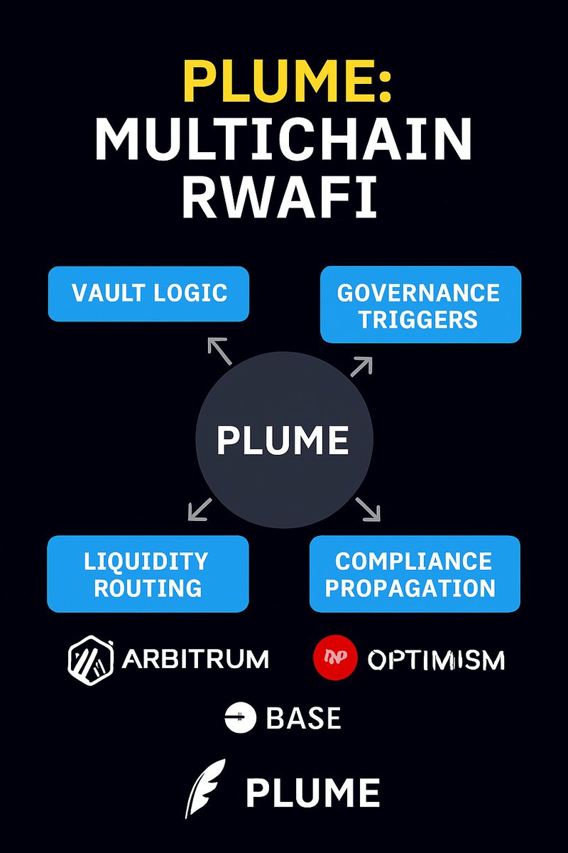 ov_crypt's tweet image. Plume and the Multichain Liquidity Layer for RWAs

RWAs don’t belong to one chain. They need to move, yield, and govern across ecosystems.
@plumenetwork is building the multichain liquidity layer for real-world assets, where custody, compliance, and execution can span Arbitrum,…