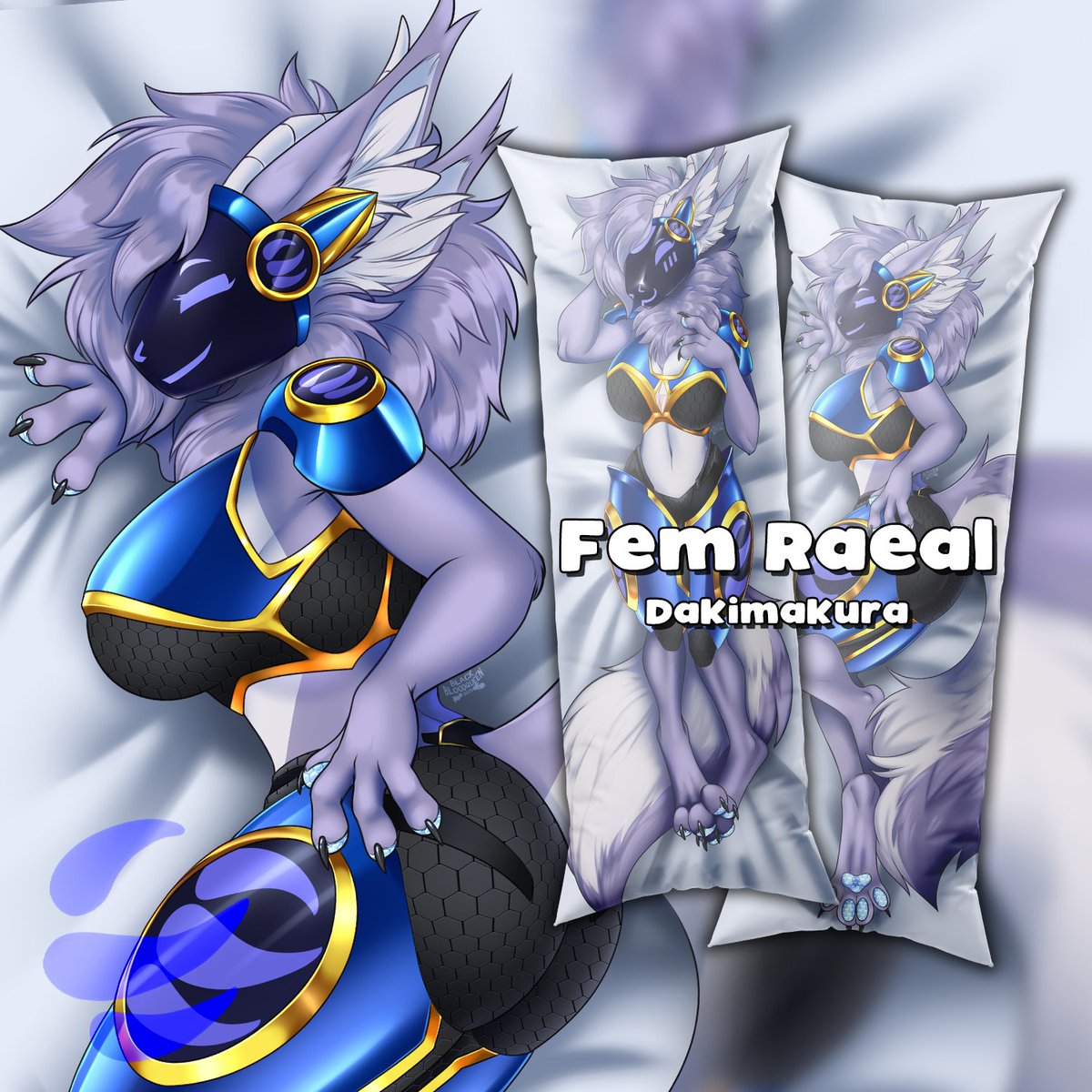 I heard you like hunky protogens 👀

Dakimakuras are back in stock at Blue Screen Apparel!