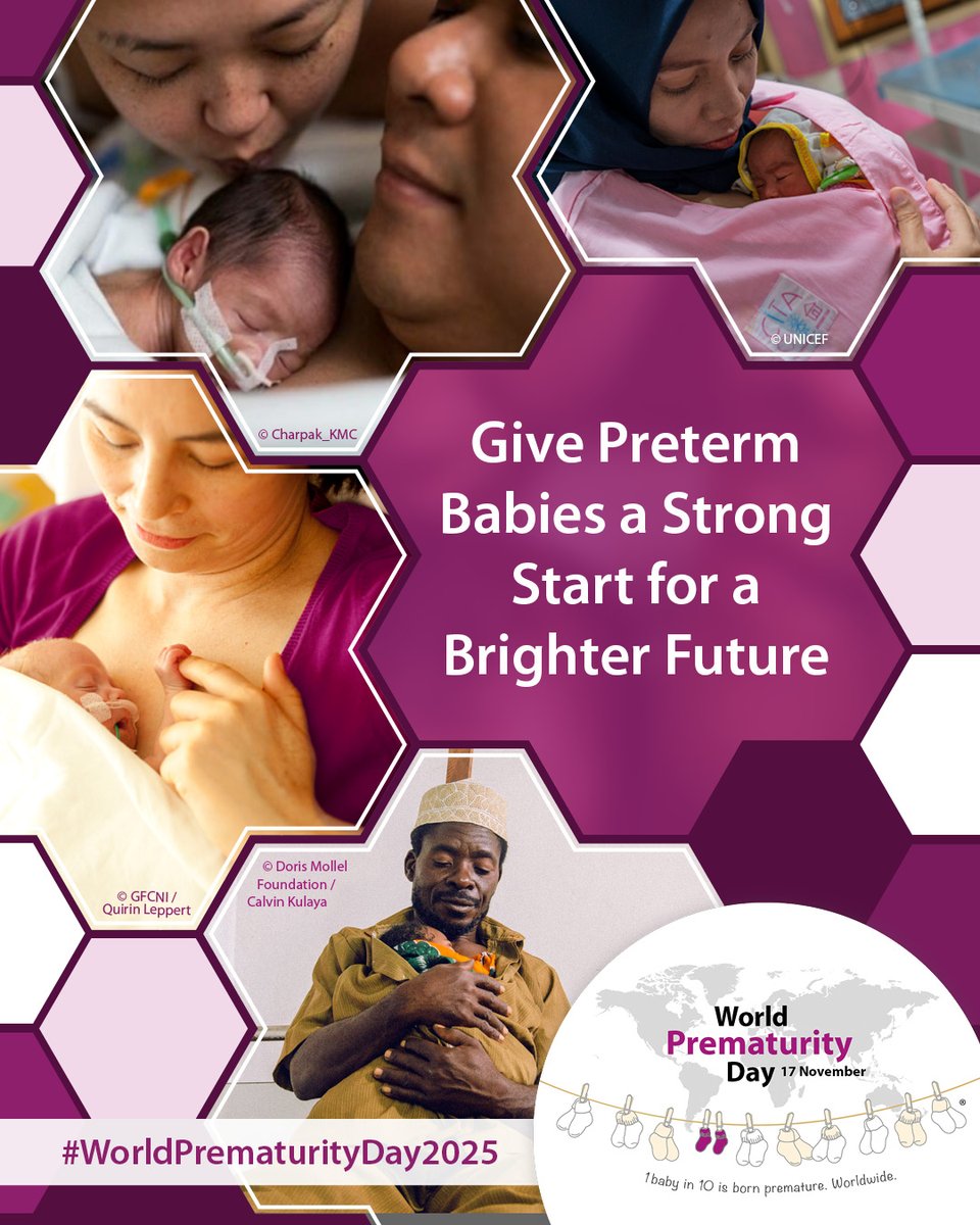 Jhpiego's tweet image. 💜 World Prematurity Day is more than a date - it’s a global call to action.

Preterm babies deserve a strong start &amp;amp; healthy beginning, no matter where they’re born. 🌍✨ Together, we can build brighter, more hopeful futures for all. 👶

#WPD2025 #StrongStartBrighterFuture