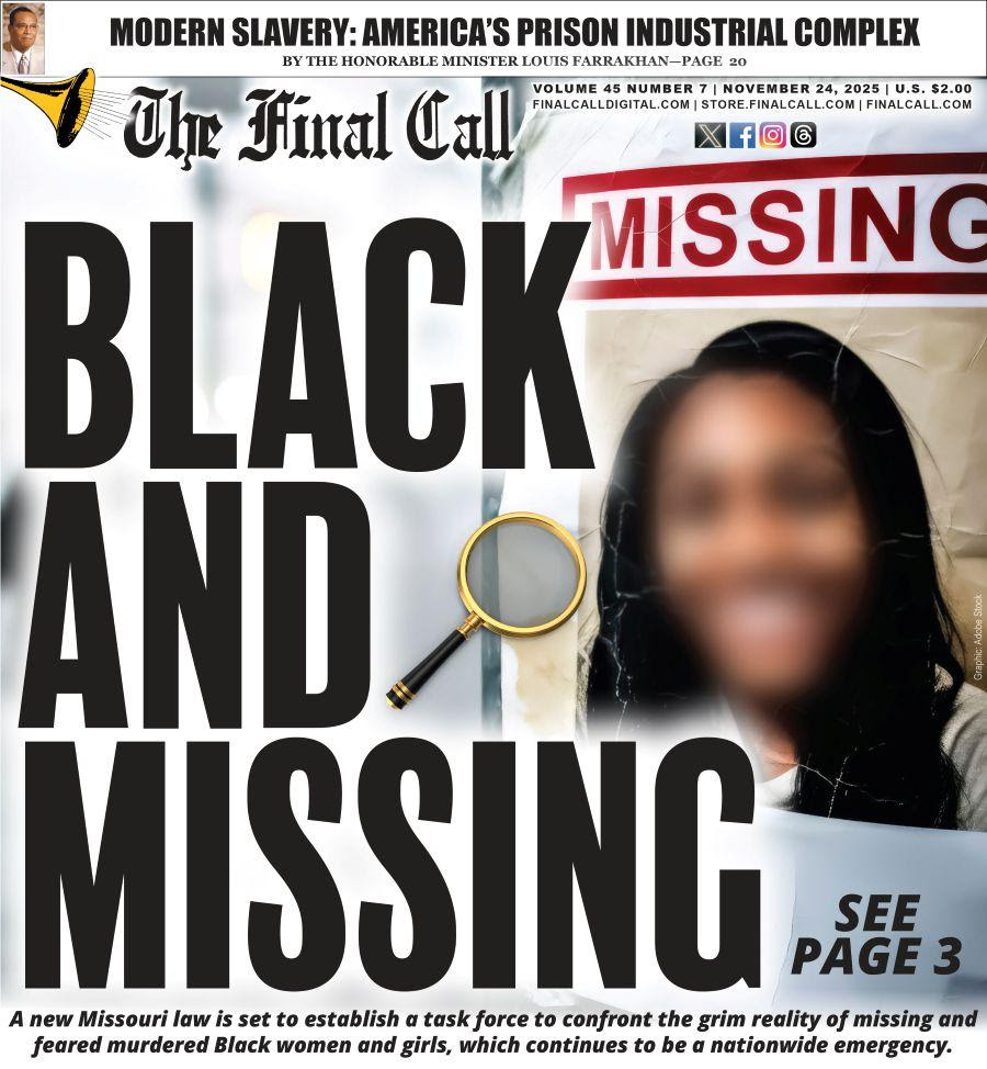 ""Black and Missing: A new Missouri law is set to establish a task force to confront the grim reality of missing and feared murdered Black women and girls, which continues to be a nationwide emergency."

Learn more and subscribe @ finalcalldigital.com