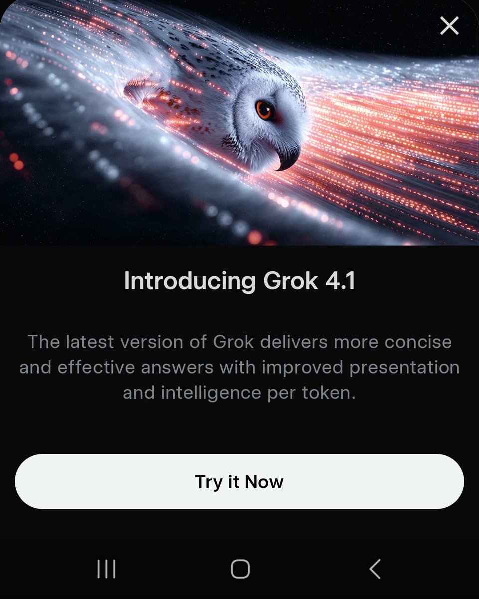 dvorahfr's tweet image. Grok 4.1 has just been released.