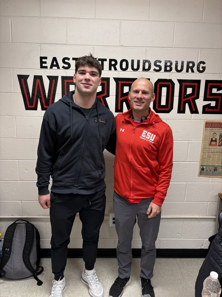 BenGravine45's tweet photo. Thank you for the visit @JustinGermani . It was a great experience!
@PAcoachP @ESUWarriors #ESU https://t.co/vgcukjoIFu