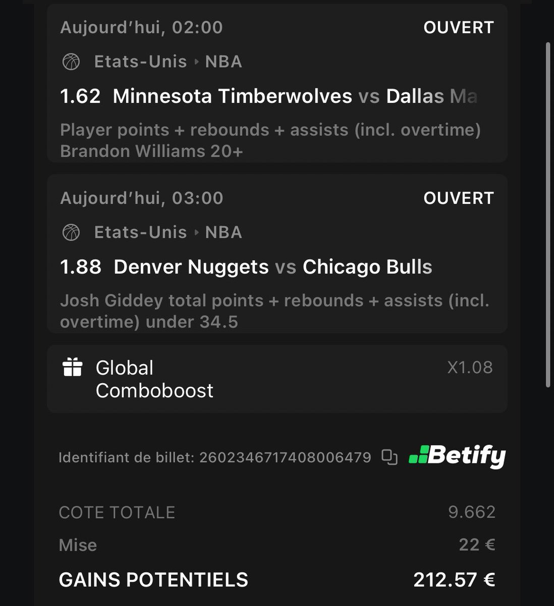 FastBreakTips's tweet image. #NBA 

Pour vibrer 🥩 

@ 9,62 💰 Mise conseiller 0.5u max 

❤️ si tu suis 
#TeamParieur #FastBreakTips
