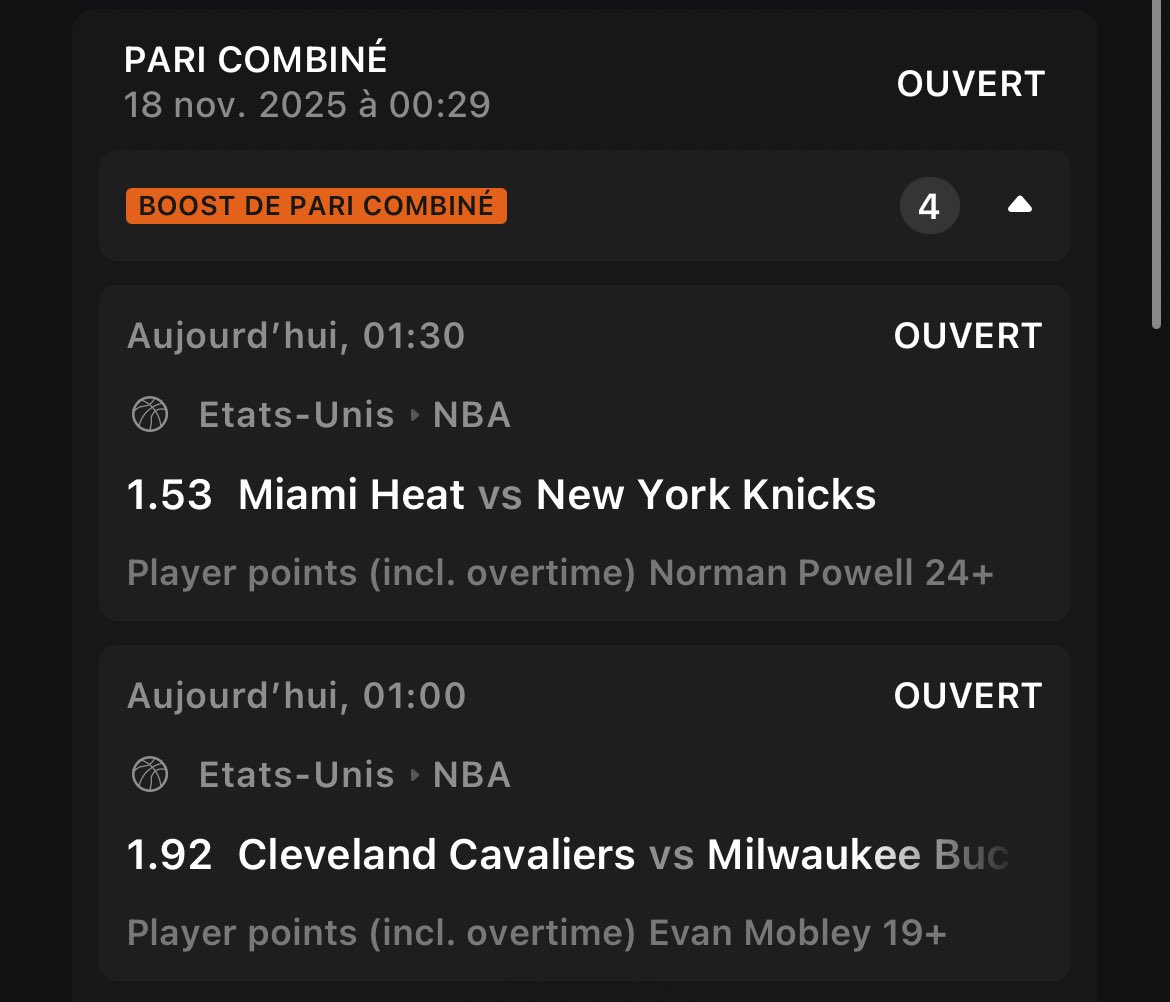 FastBreakTips's tweet image. #NBA 

Pour vibrer 🥩 

@ 9,62 💰 Mise conseiller 0.5u max 

❤️ si tu suis 
#TeamParieur #FastBreakTips