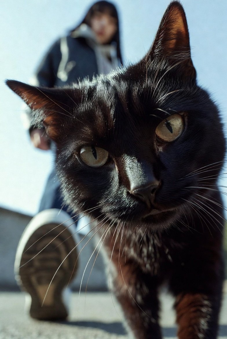 猫保護。 黒猫♂ 生後2カ月位。 名前はまだ無し。 名前公募。 画像と似