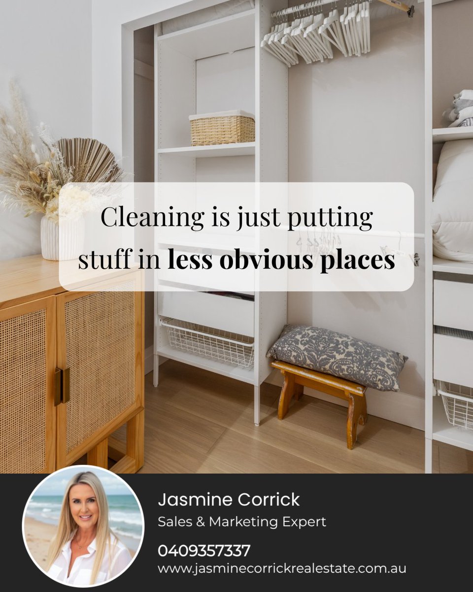 JasmineCorrick's tweet image. Where is the best place in your home to &quot;hide&quot; things you don&apos;t need? It&apos;s the closet, isn&apos;t it? 

#spacesaving #closetgoals #storagesolutions #tidyhome #HerveyBayRealEstate #HerveyBayHomes #HerveyBayProperty #HerveyBayLiving #HerveyBayLifestyle #HerveyBayQueensland