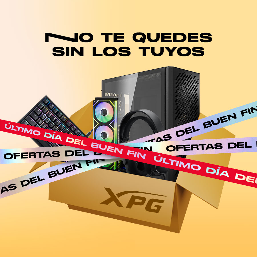 ⏰🔥 ¡Últimas horas del Buen Fin!
Si tenías algo de XPG en tu carrito… este es el momento de darle comprar ya 👀💳
Gabinetes, SSDs, RAM RGB y fuentes ATX 3.1 siguen con descuentazo, pero solo por poquito tiempo más.
Corre antes de que Mera te regañe xd
#xpg #BuenFin