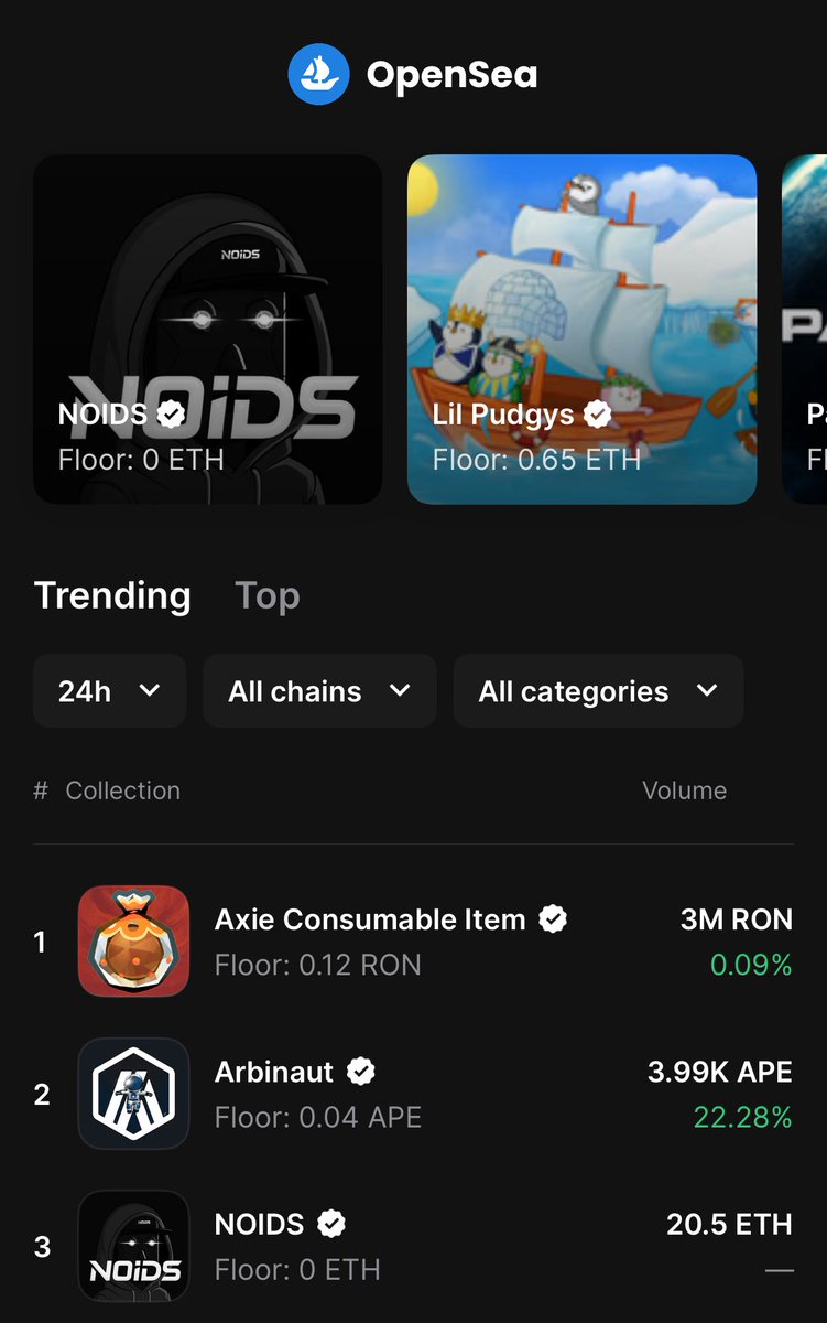THEGOONEEZ's tweet image. @thehumanoids top 3 treading on @opensea let’s go!!! 🦾🦾🦾