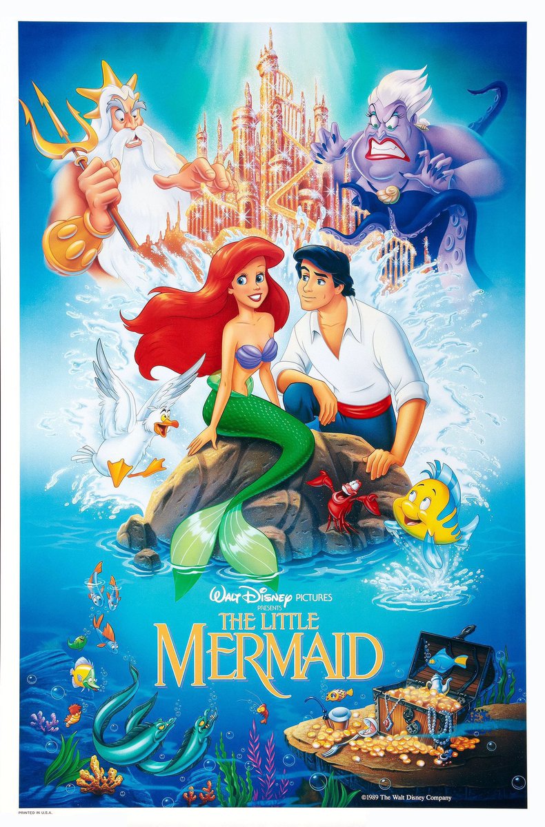 FilmNewsNos's tweet photo. 🎬MOVIE HISTORY: 36 years ago today, November 17, 1989, the movie ‘The Little Mermaid’ opened in theaters!
#JodiBenson #ChristopherBarnes #PatCarroll #SamuelEWright #JasonMarin #KennethMars #BuddyHackett #BenWright #PaddiEdwards @EdieMcClurg #ReneAuberjonois #Disney @Disney https://t.co/3BfetBXKJb