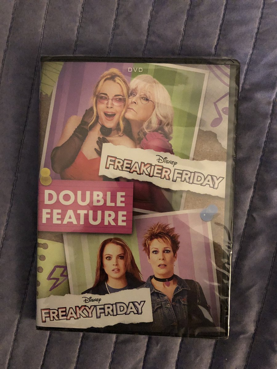 #FreakyFriday and #FreakierFriday in one DVD set.