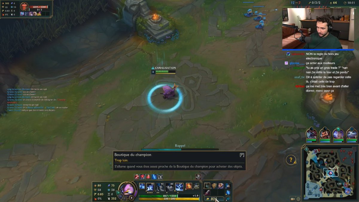 Kassor_Flowter's tweet image. Faut que je me lève tôt demain mais je préfère regarder PA jouer Kennen …