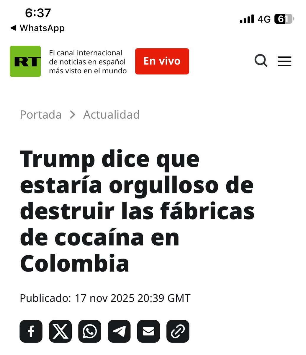 HELIODOPTERO's tweet photo. Trump anuncia que quiere arruinar a Uribe. https://t.co/6ACuXATrTh