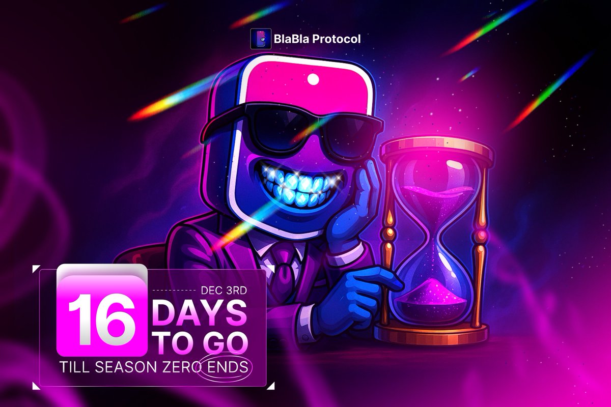 BlablaProtocol's tweet image. ⏰ 16 days left till the BlaBla Season Zero Campaign ends!

The top 20 creators on the leaderboard will share $20,000 in BNB.

To join the campaign:

→ Create quality content about @BlablaProtocol and $BLA token.

Earn BLABS → Rise the leaderboard → Share $20K.

Ready to prove…