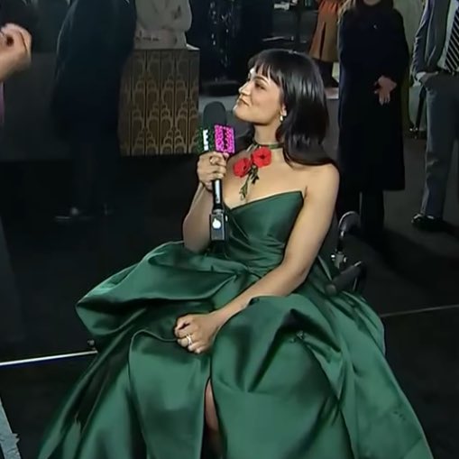 Marissa Bode, our Nessarose has arrived at the Wicked: For Good New York premiere ❤️