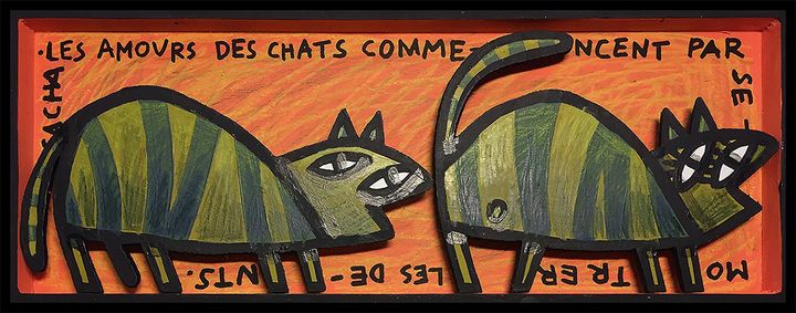 Art of the Day! "chats". Buy at: ArtPal.com/sacha-schwarz?…