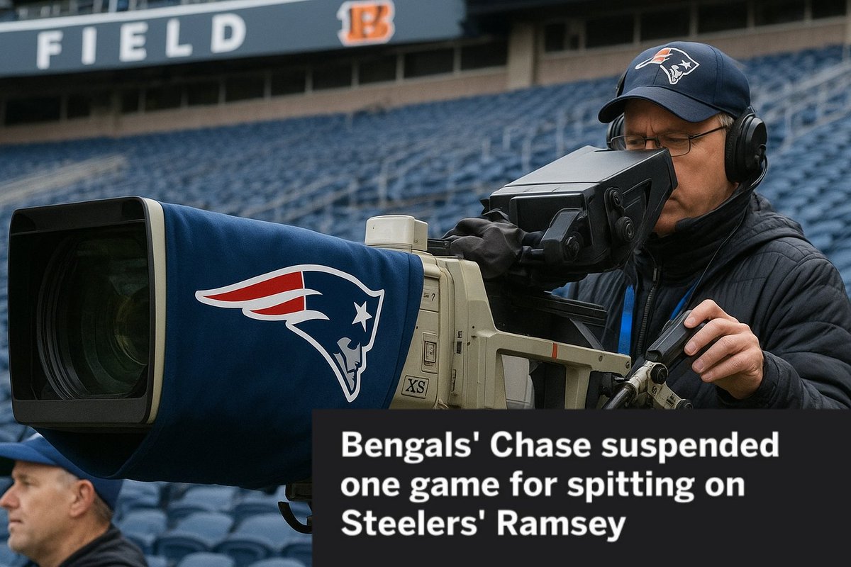 BarrysOnHere's tweet photo. A picture of the cameraman who caught Ja'Marr Chase spitting on Ramsey. #Spitgate https://t.co/1SwFpRt1hJ