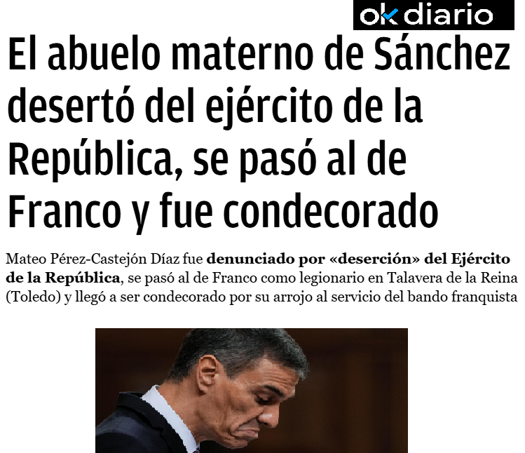 CCivicaCatalana's tweet photo. Vaya por Dios.

Resulta que el mayor antifranquista que han visto los tiempos en realidad es de familia franquista.

Esto es lo que pasa cuando manoseas tanto la historia, que al final la gente se informa y te sale la memoria histórica por la culata. https://t.co/cZWZj1K90k